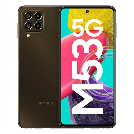 Samsung Galaxy M53 (M536) Brązowy, 6,7", Super AMOLED Plus, 1080 x 2408, Mediatek MT6877, Dimensity 900 (6 nm), Wewnętrzna pamię